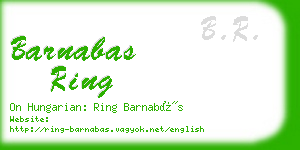 barnabas ring business card
